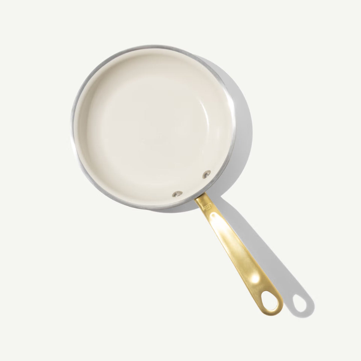 MADE IN® CeramiClad™ 2.0 Non-stick Fry Pan: 8", Antique Brass Handle