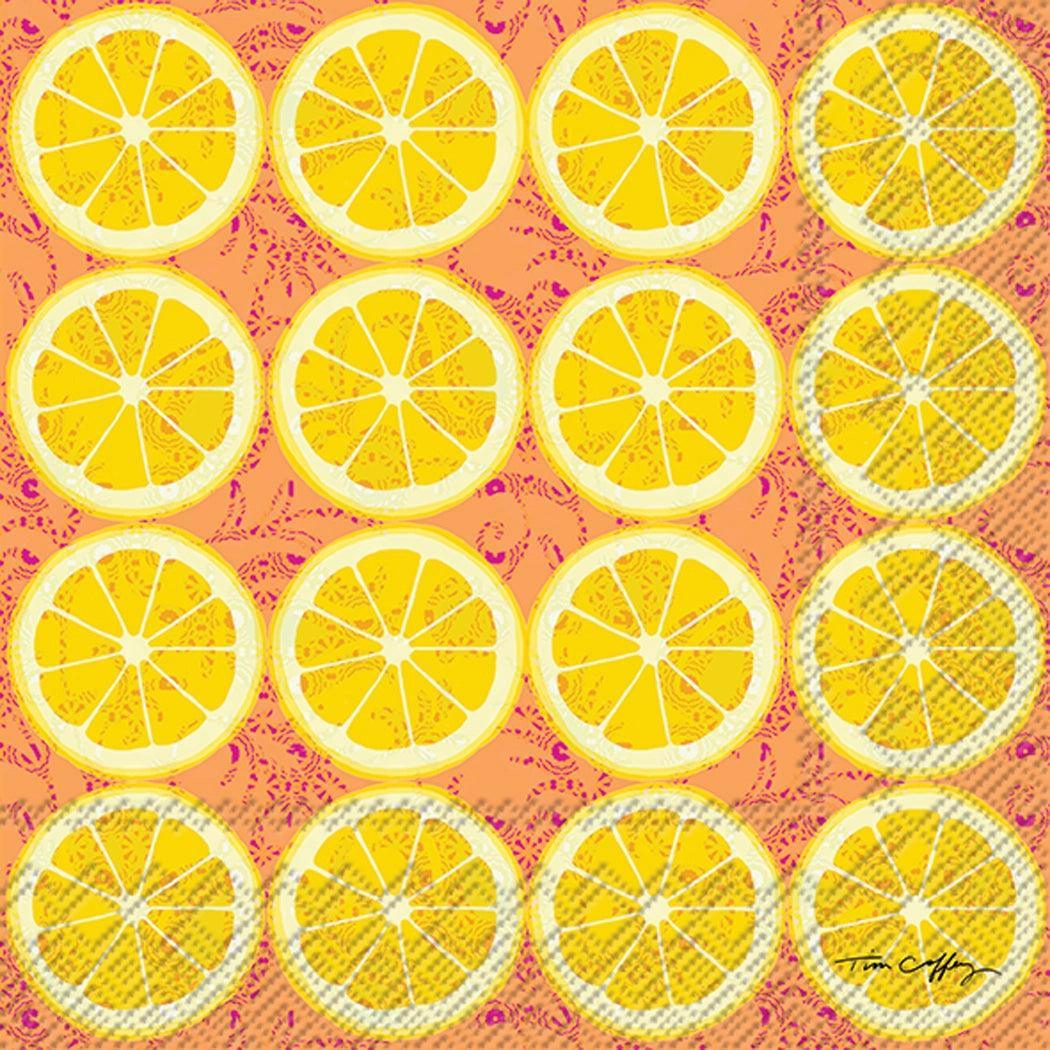 Boston International Lunch Napkins: Lemon Craze