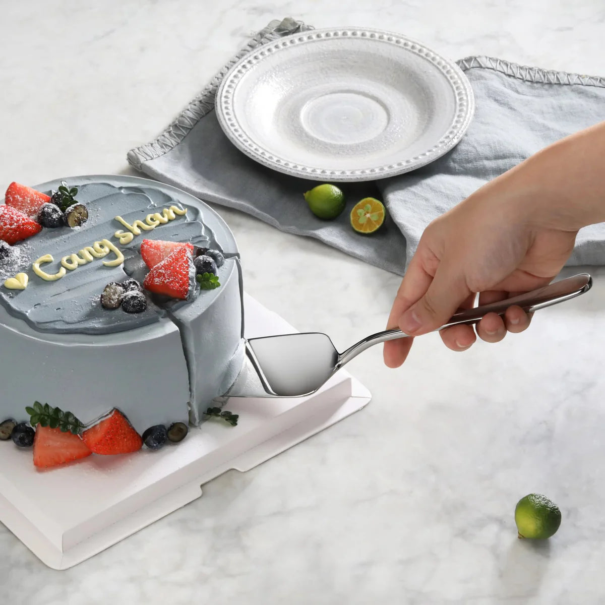 Cangshan Rain II Flatware: Forged Pie Server