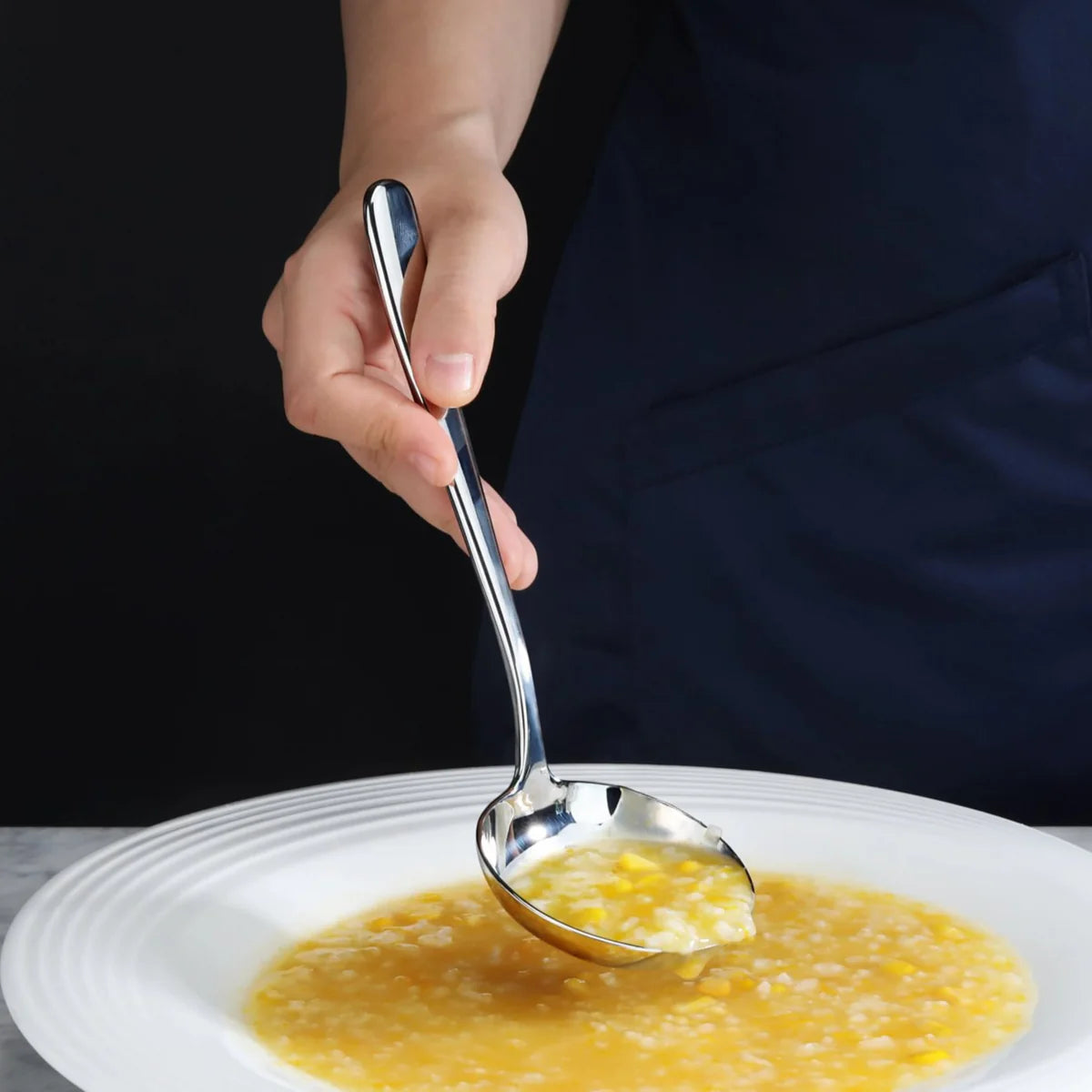 Cangshan Rain II Flatware: Forged Soup Ladle