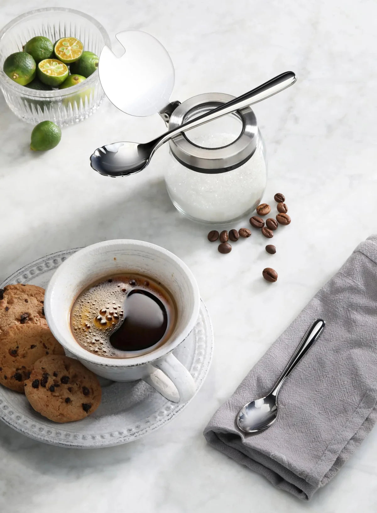 Cangshan Rain II Flatware: Forged Sugar Spoon