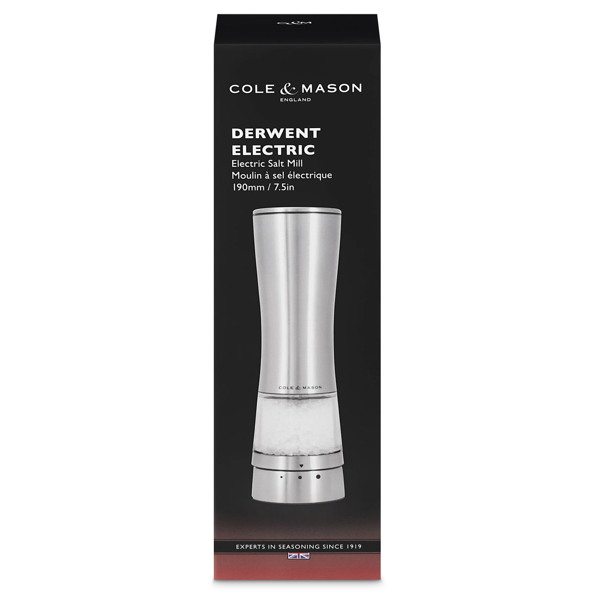 Cole & Mason Derwent Rechargeable Electric Mill: Salt