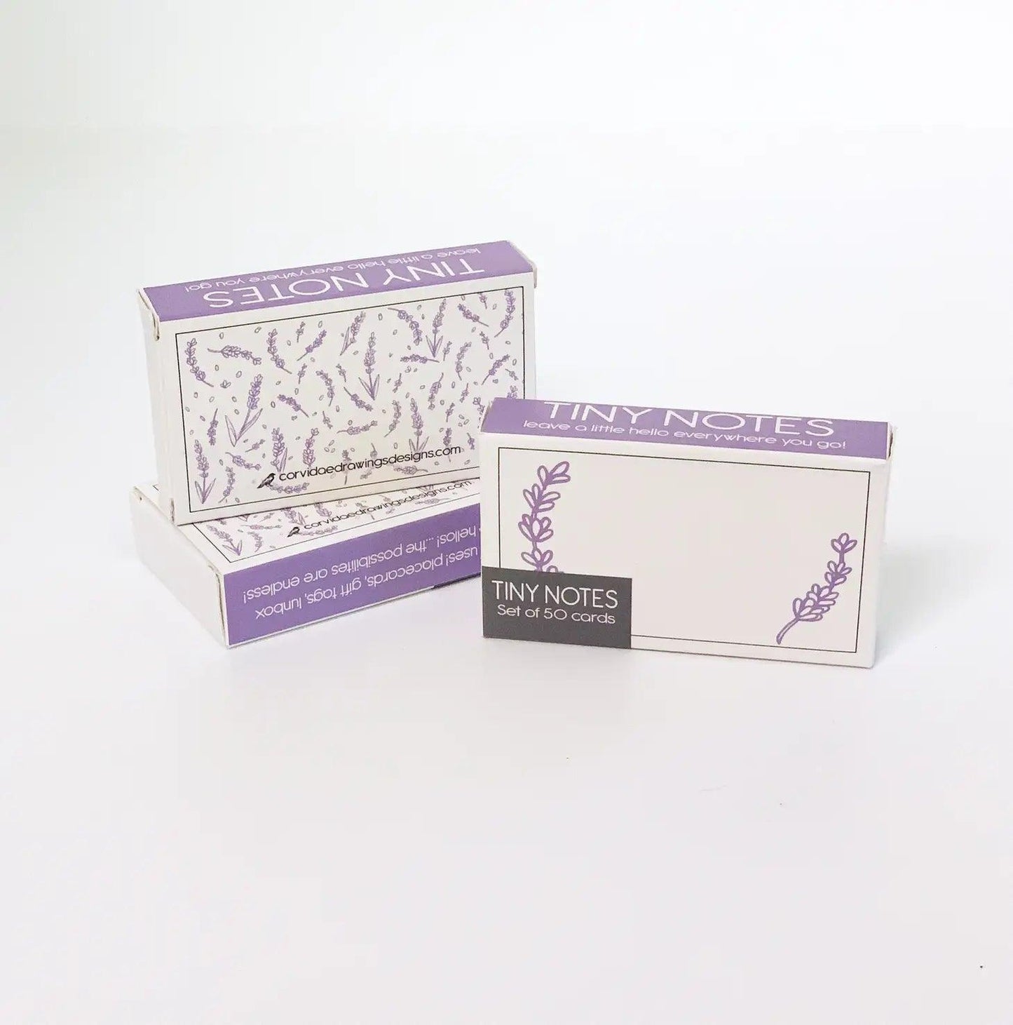 Corvidae Tiny Notes: Lavender