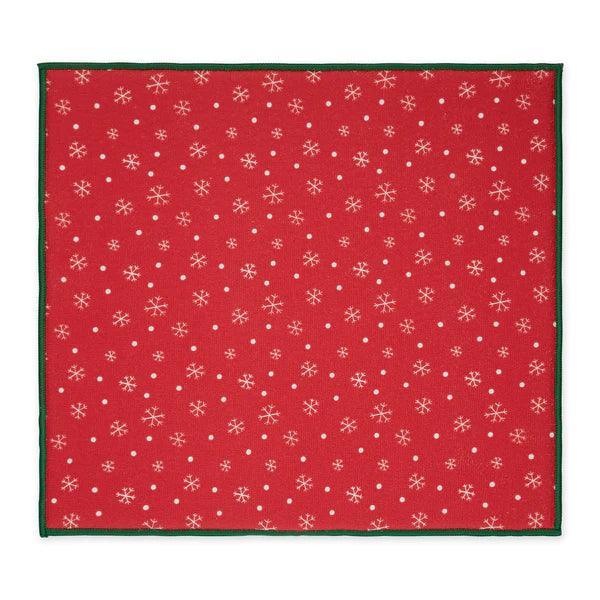 DII Dish Drying Mat: Snowflake Flurry
