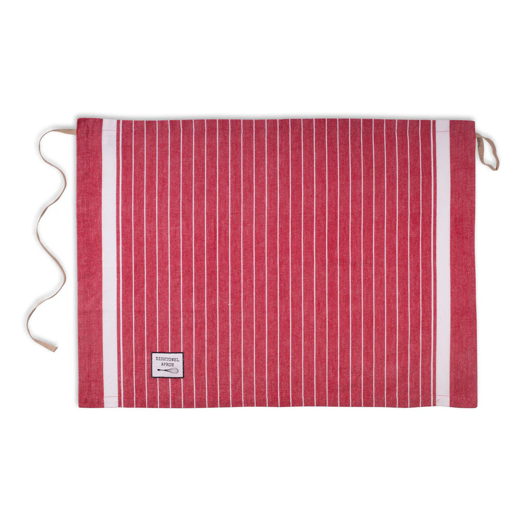 DII Dishtowel Apron: Red Classic Stripe