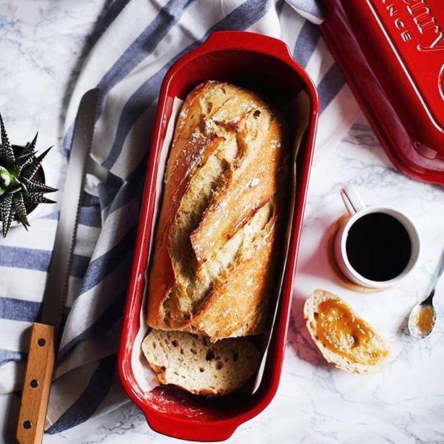 Emile Henry Bread Baker: Italian / Pullman, Burgundy