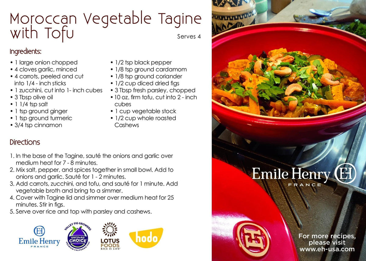 Emile Henry Tagine: 3.7 QT, Burgundy