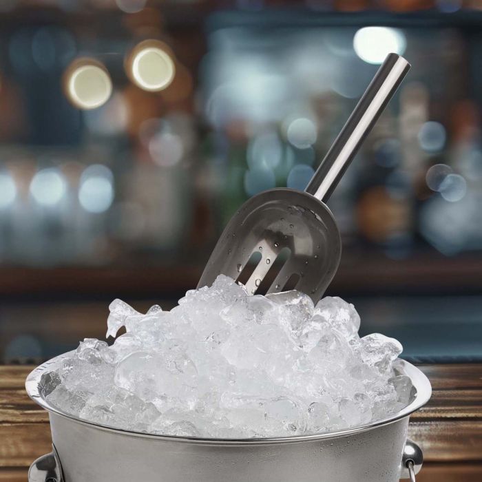 HIC Stainless Steel Slotted Ice Scoop