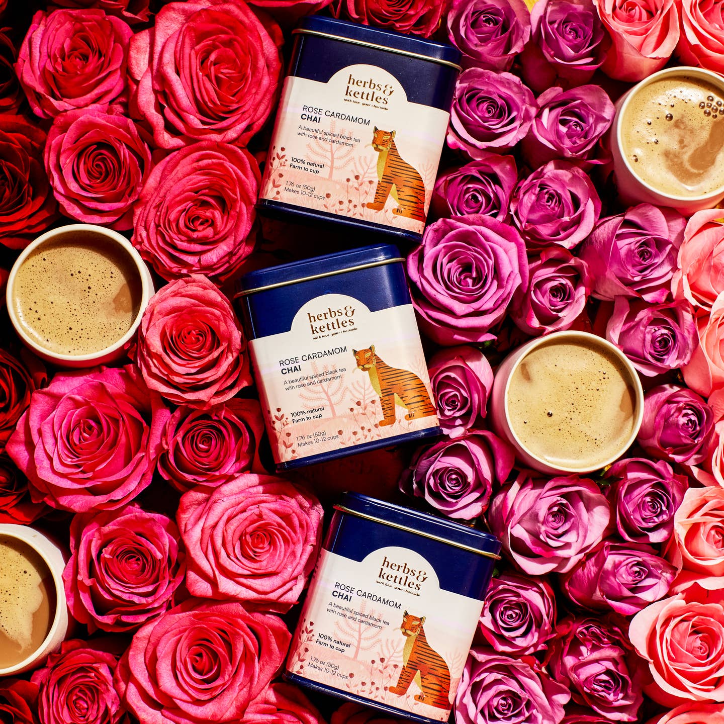 Herbs & Kettles Rose Cardamom Chai