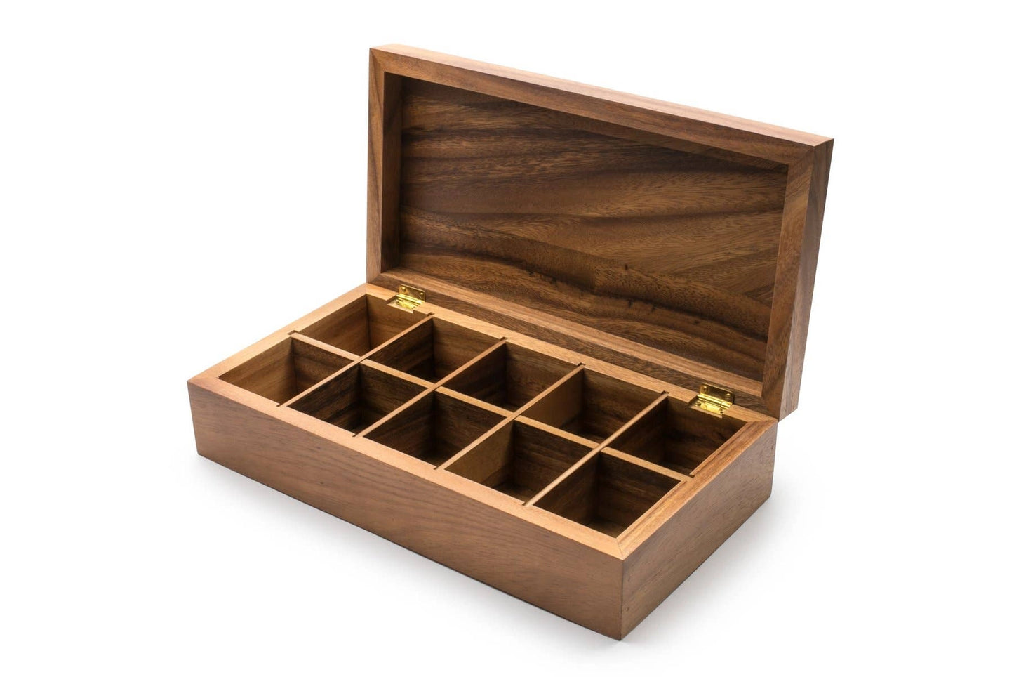 Ironwood Tea Storage Box: 10-Cell