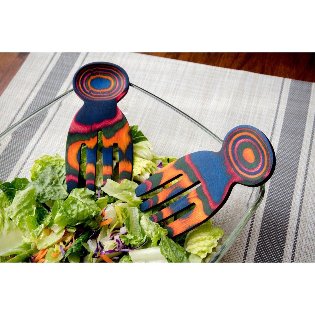 Island Bamboo Salad Hands: Rainbow