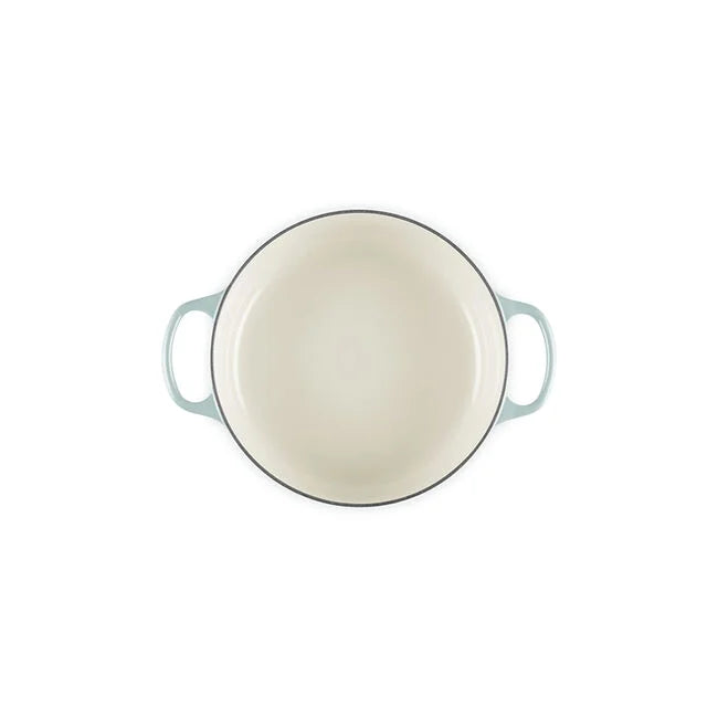 Le Creuset Round Wide Dutch Oven: 3.5 QT, Sea Salt