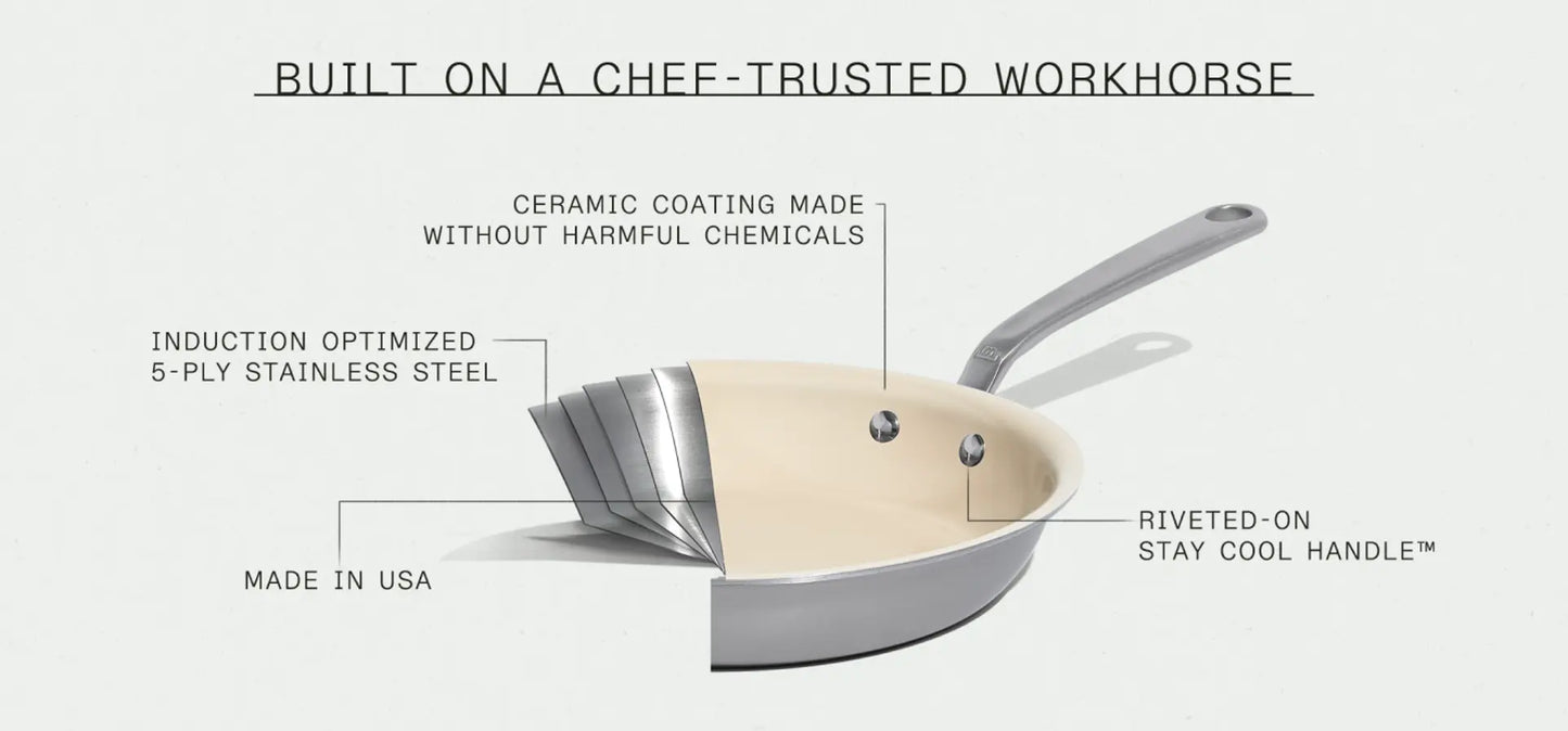 MADE IN® CeramiClad™ 2.0 Non-stick Fry Pan: 12"