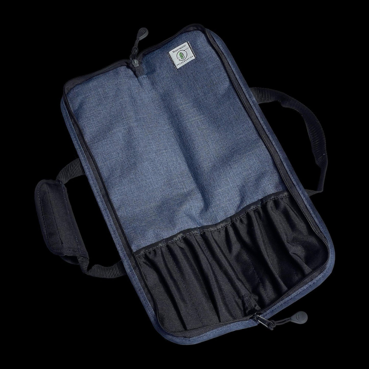 Messermeister Knife Roll: 5 Pocket, Heather Navy