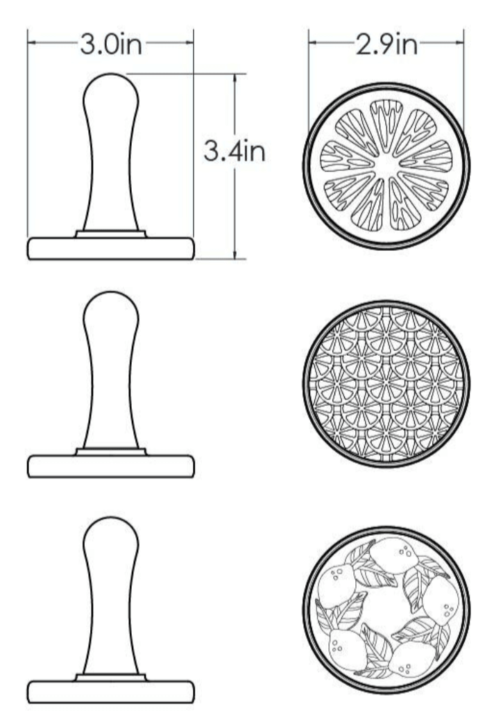 NordicWare Cookie Stamps: Citrus