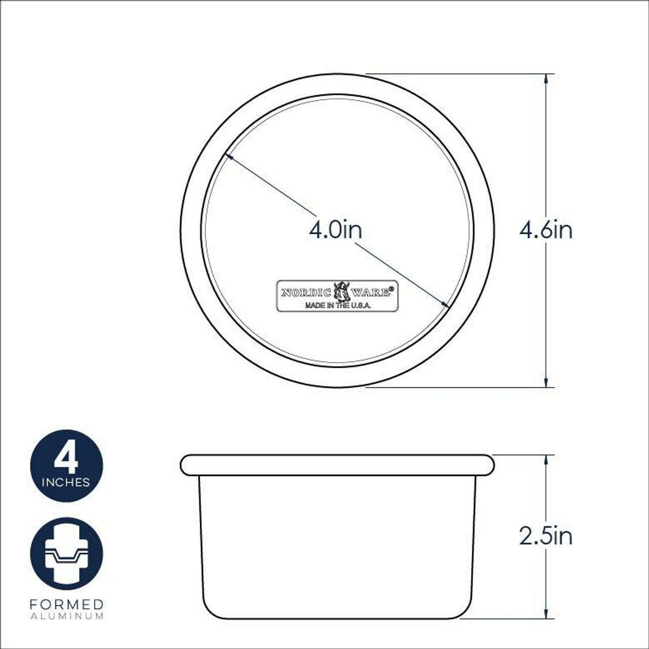 NordicWare Round Cake Pan: 4"