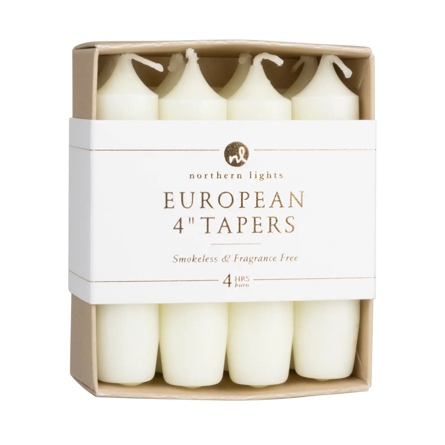 Northern Lights Taper Candles: 4" (Box of 8)
