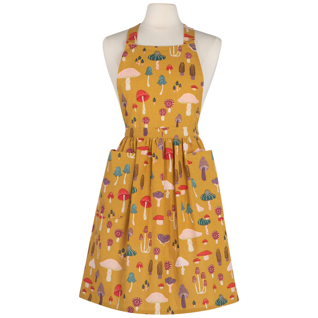 NOW Designs Apron: Maisie, Mushroom Gems