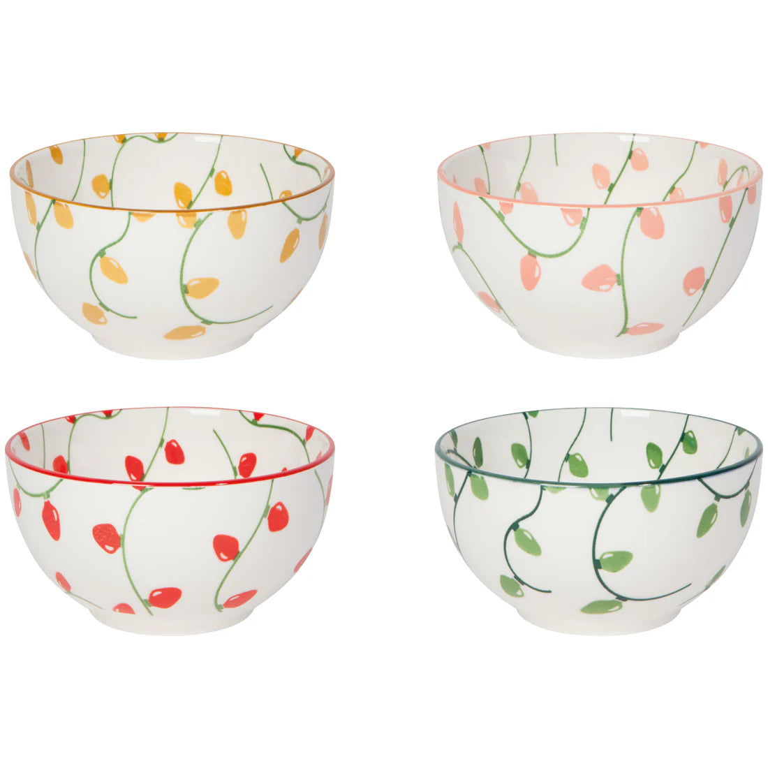 NOW Designs Everyday Bowls (Set of 4): Holiday Glow
