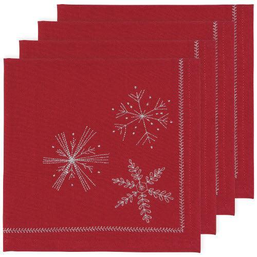 NOW Designs Napkin Set: Snowflakes