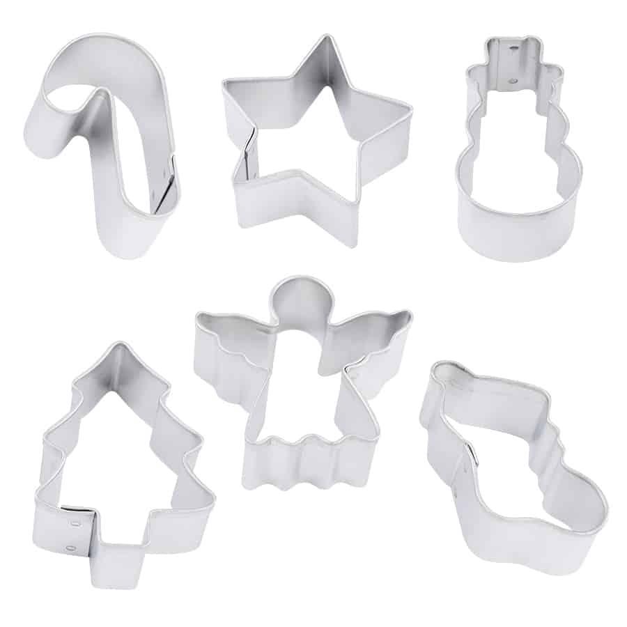 R&M Mini Cookie Cutters (Set of 6): Christmas