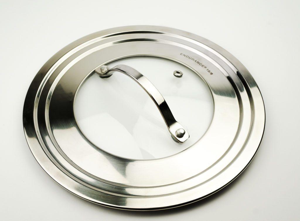 RSVP Universal Lid with Glass Insert - Medium