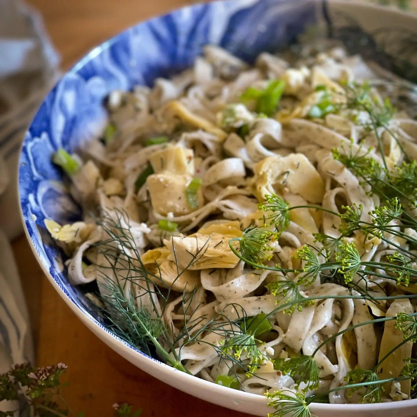 Valente Pasta: Roasted Garlic and Basil Fettuccine