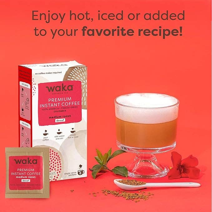 Waka Instant Coffee - Medium Roast, Decaf (8ct)