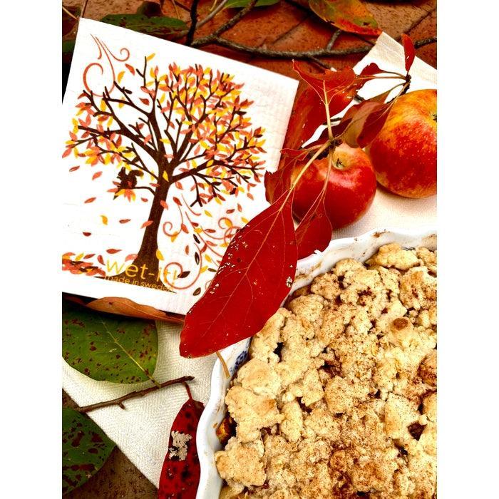 Wet-It! Swedish Dishcloth: Fall Tree
