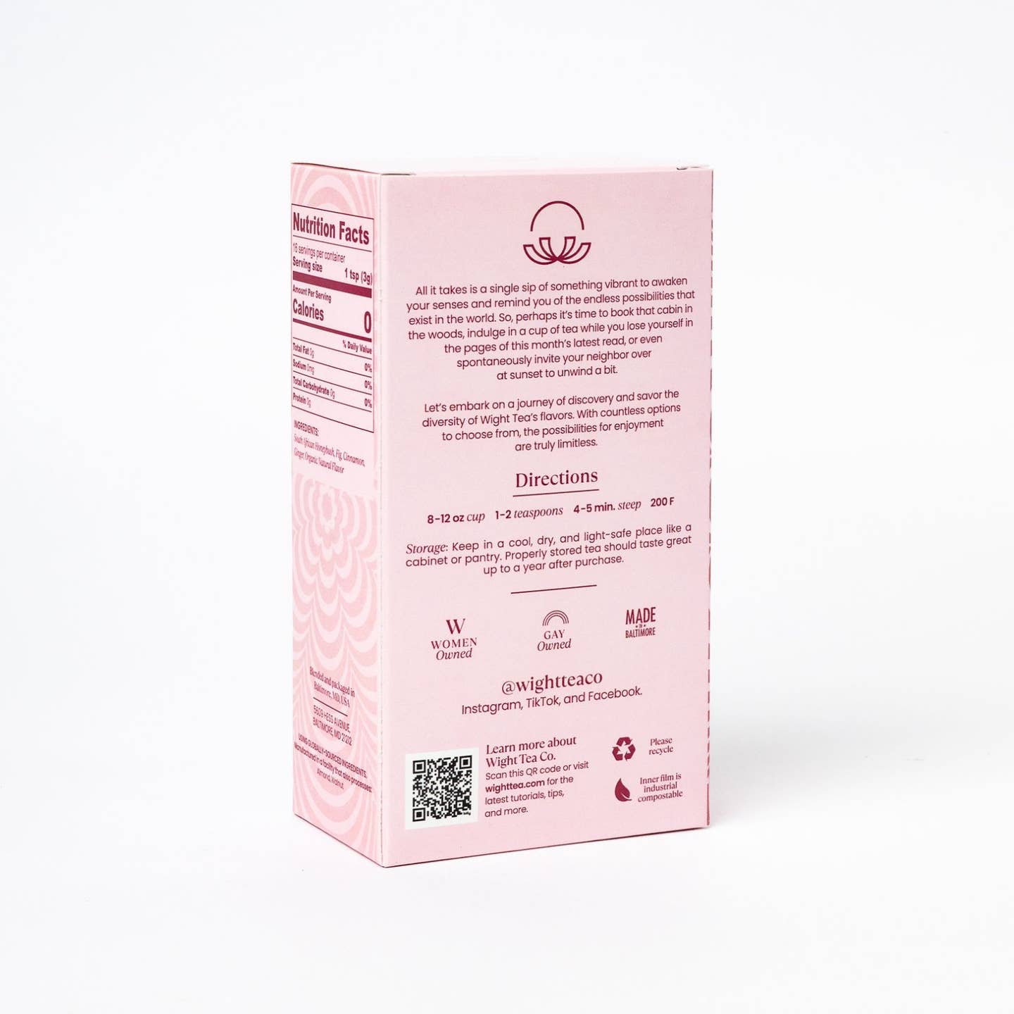 Wight Tea Company - Blueberry Basil Rooibos Loose Leaf Tea