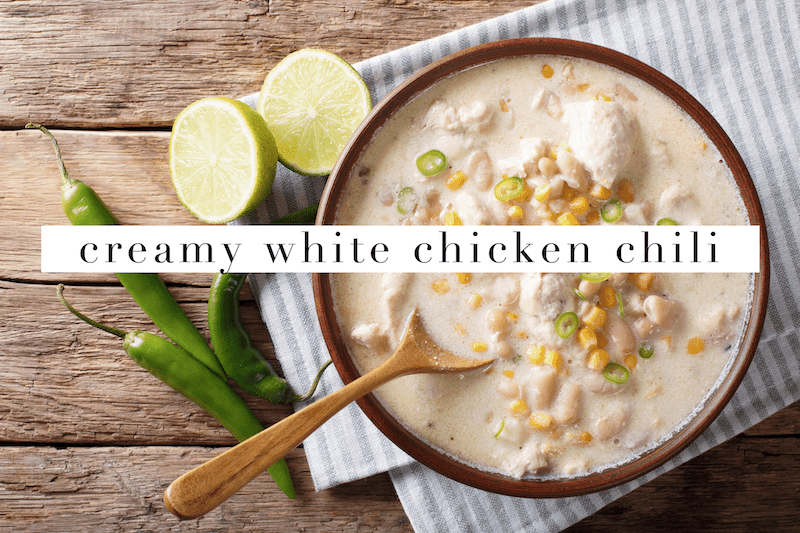 Slow Cooker Creamy White Chicken Chili - Zest Billings, LLC