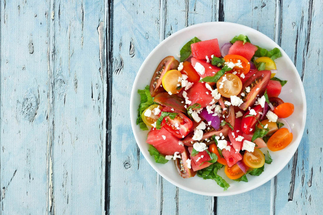Watermelon and Tomato Salad