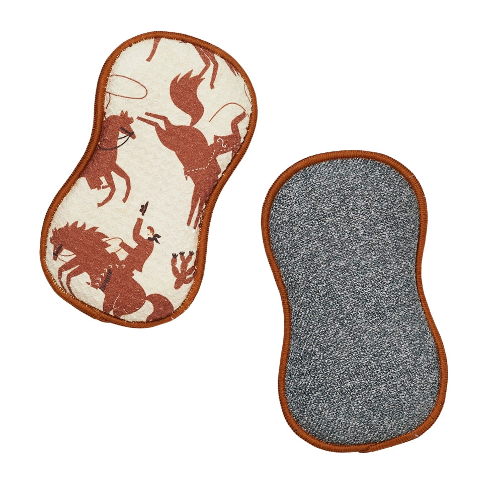 Once Again Home XL Sponges (Set of 2): Rodeo, Coffee