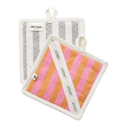 Once Again Home re:heat Potholders (Set of 2): Grey