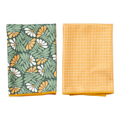 Once Again Home Double Duty Towels (Set of 2): RJW Fall Flower