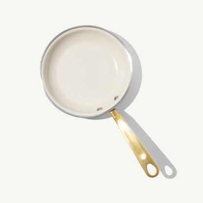 MADE IN® CeramiClad™ 2.0 Non-stick Fry Pan:  8", Antique Brass Handle