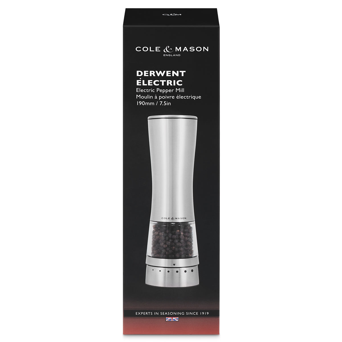Cole & Mason Derwent Rechargeable Electric Mill: Pepper