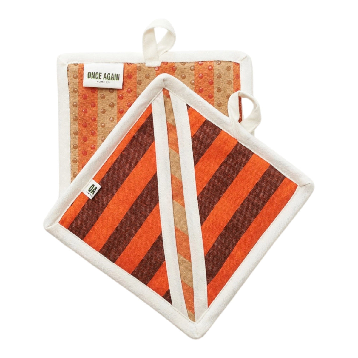 Once Again Home re:heat Potholders (Set of 2): Rust