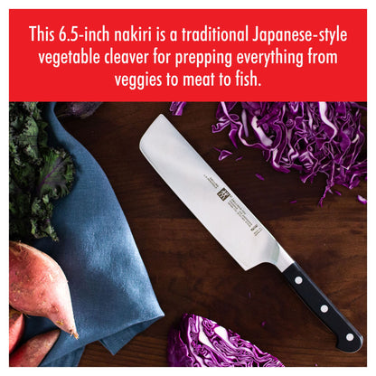 Zwilling Pro Nakiri Knife:  6.5"