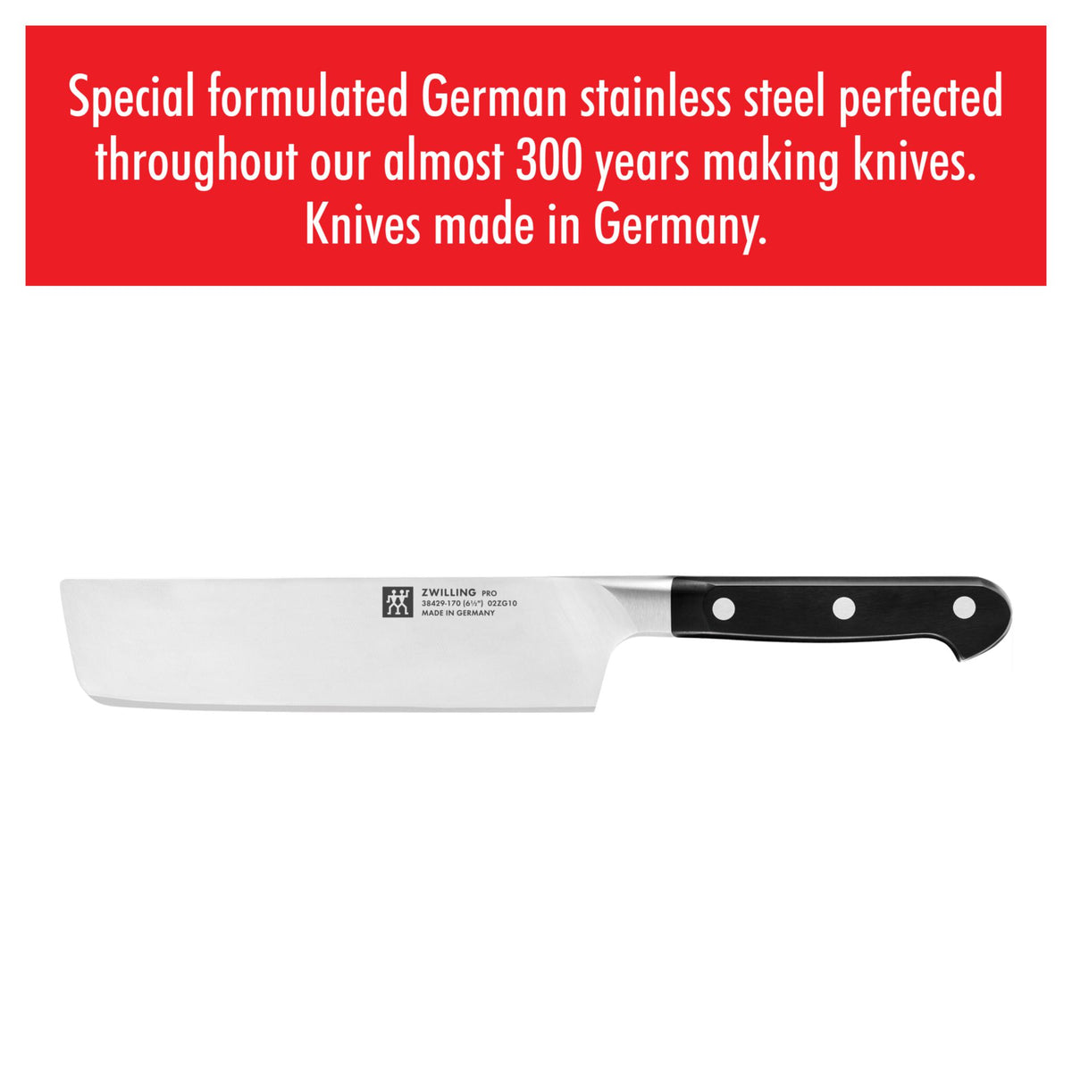 Zwilling Pro Nakiri Knife:  6.5"