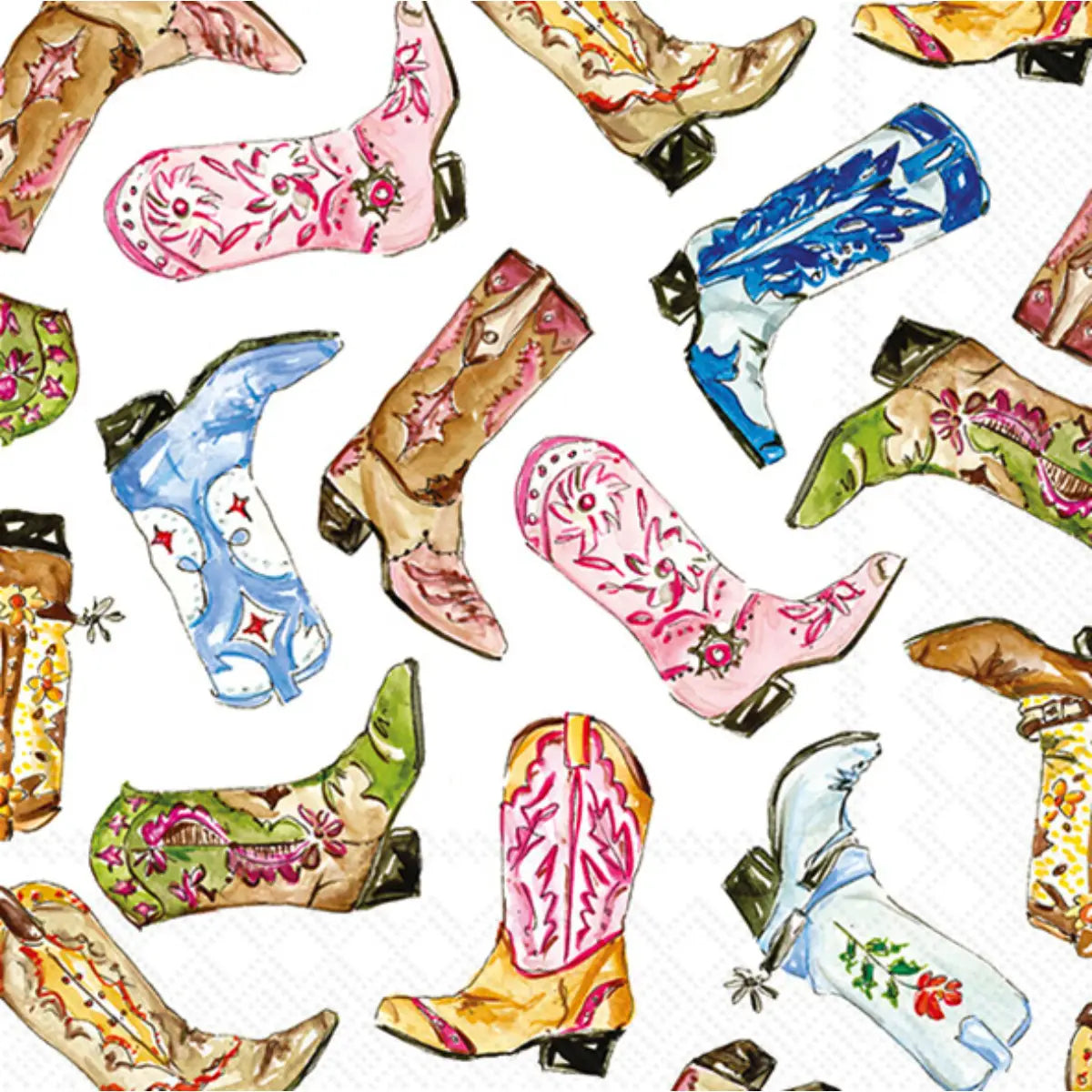 Boston International Cocktail Napkins: Boot Scootin'