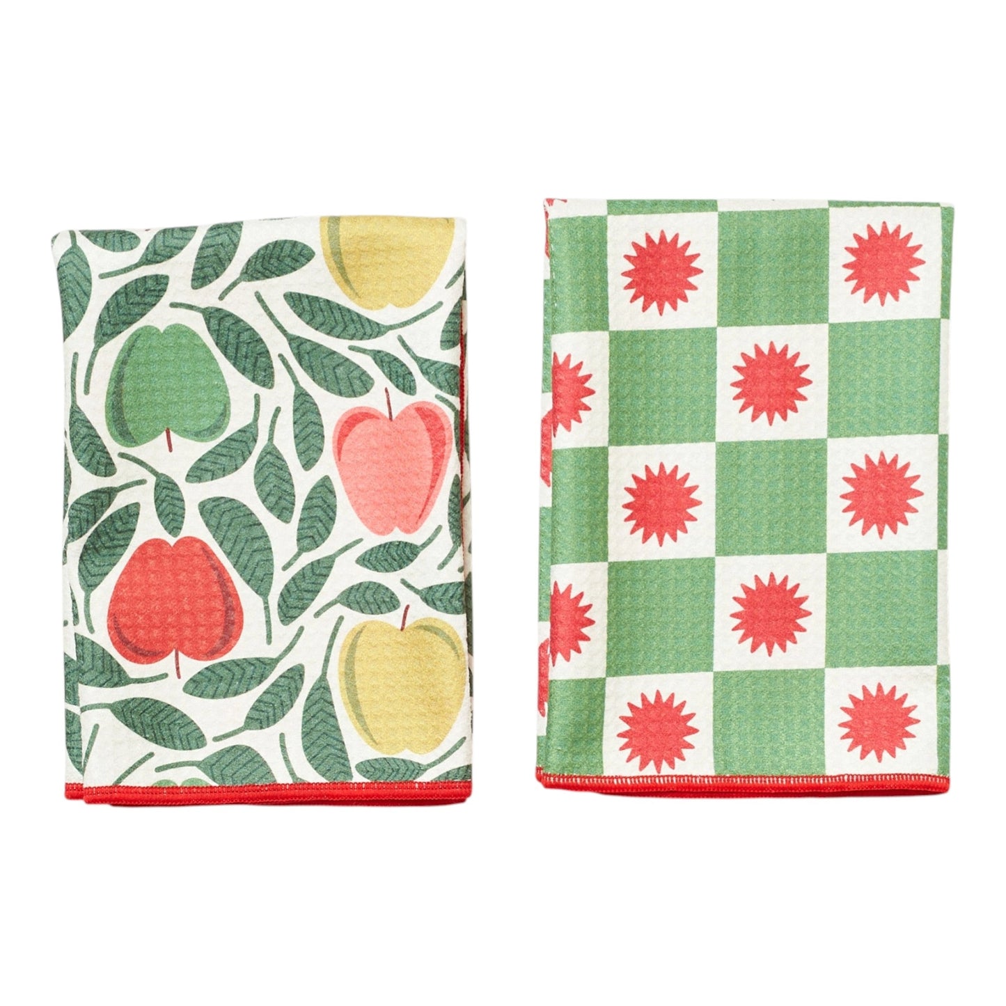 Once Again Home Double Duty Towels (Set of 2): RJW Happy Apple