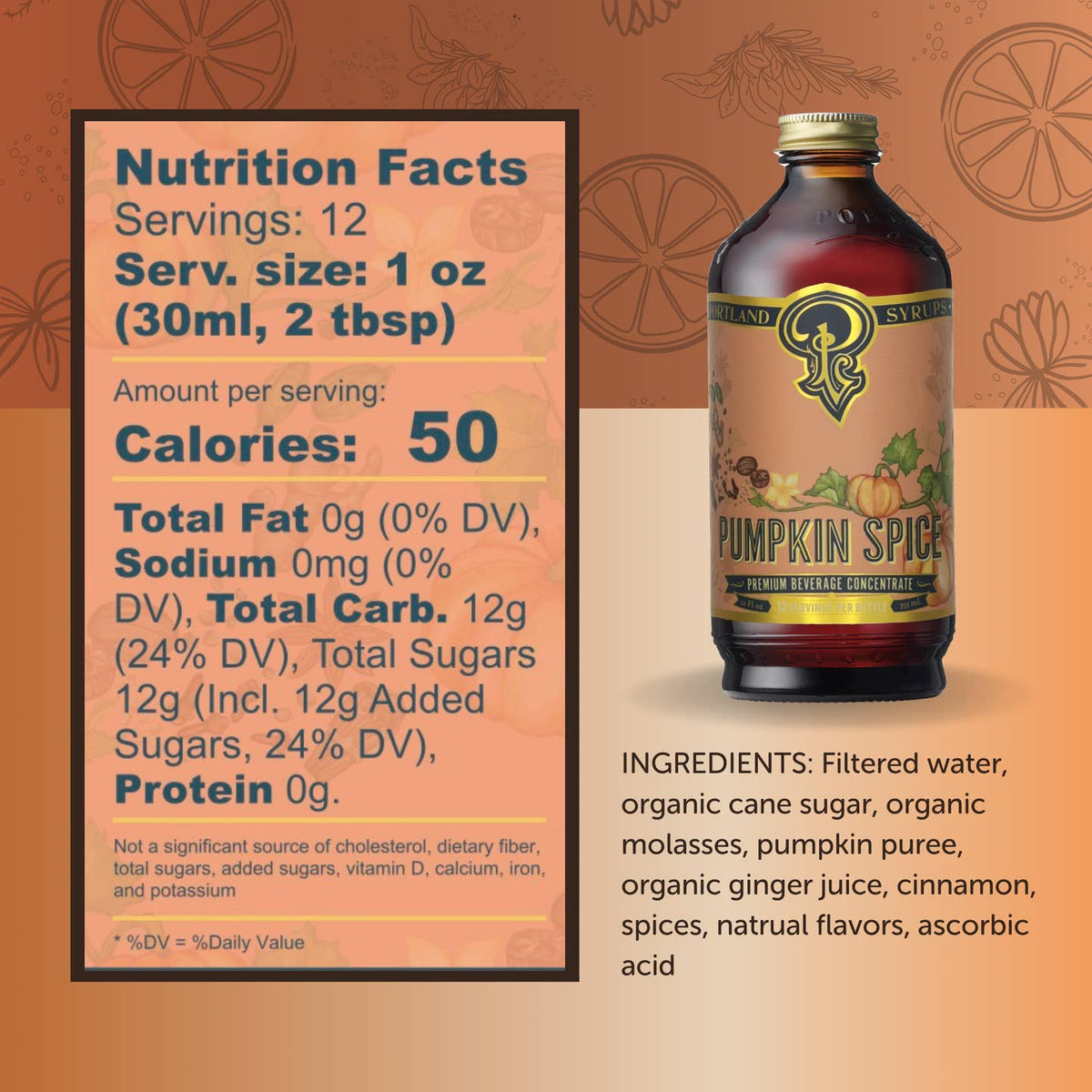 Portland Syrups Pumpkin Spice Syrup