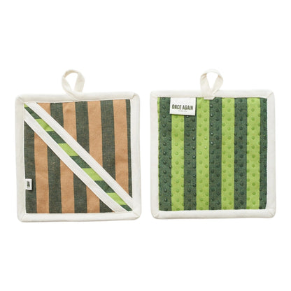 Once Again Home re:heat Potholders (Set of 2): Sand