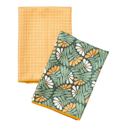Once Again Home Double Duty Towels (Set of 2): RJW Fall Flower