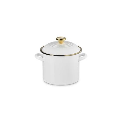 Le Creuset Pumpkin Collection Stockpot:  6 QT, White