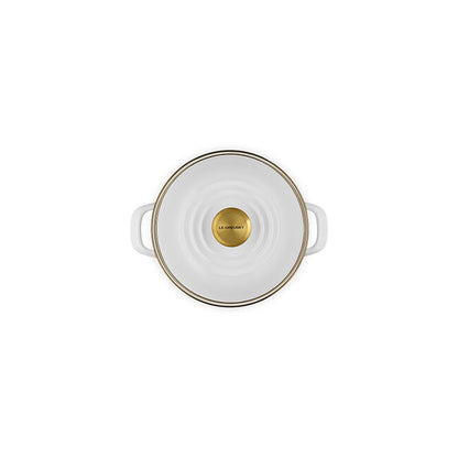 Le Creuset Pumpkin Collection Stockpot:  6 QT, White