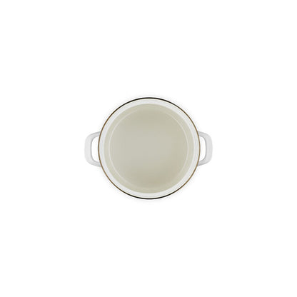 Le Creuset Pumpkin Collection Stockpot:  6 QT, White