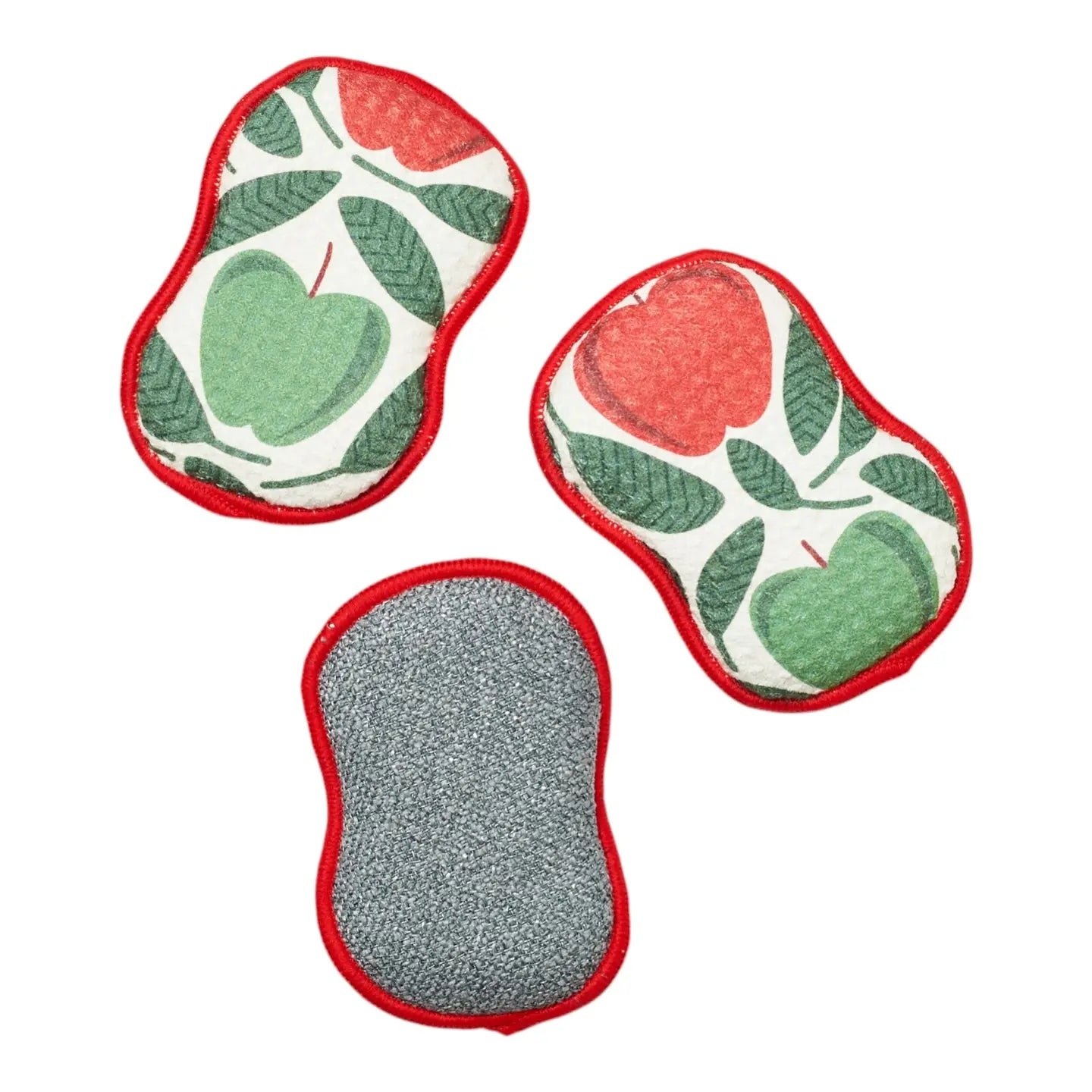 Once Again Home Sponges (Set of 3): RJW Happy Apple