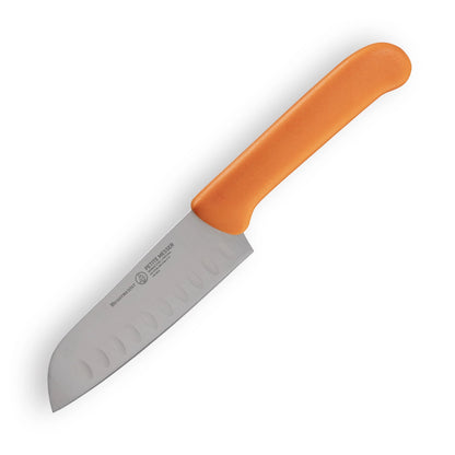 Messermeister Petite Messer 5" Kullens Santoku Knife: Orange